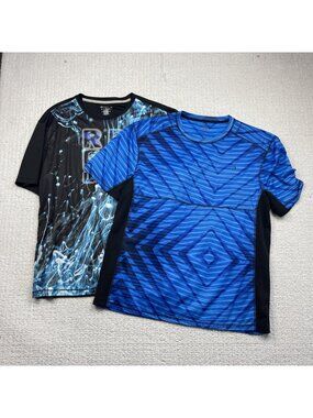 Bundle Lot x2 Reel Legends Free-Line Shirt Mens L Colorful Performance Outdoor